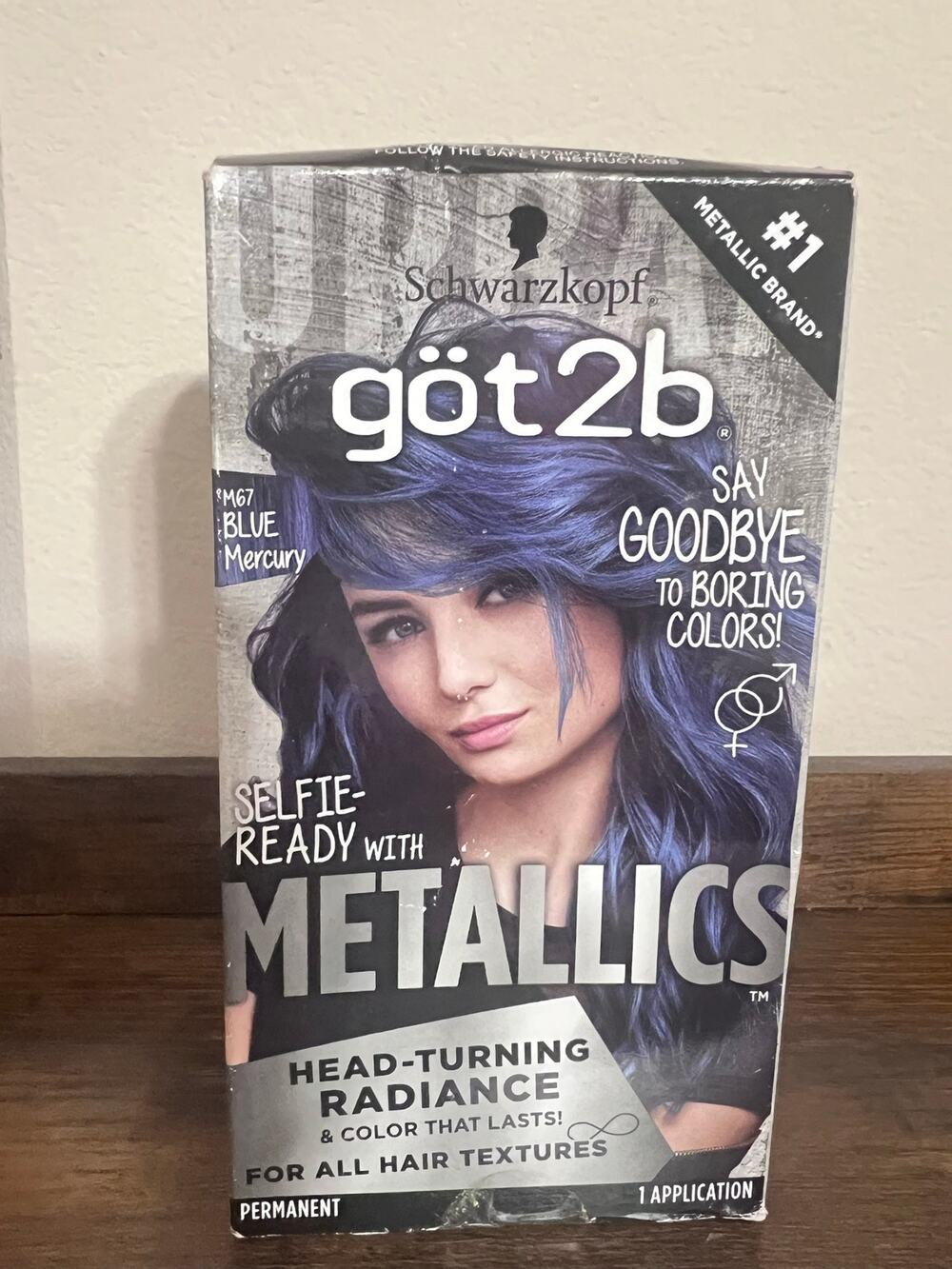 Schwarzkopf Got2b Metallics Permanent M67 Blue Mercury